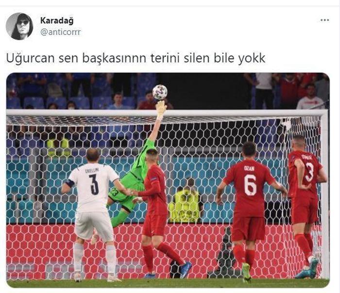 Giorgio Chiellini vurdu, Uğurcan Çakır çıkardı İtalya Türkiye maçında Uğurcan Çakır fırtınası
