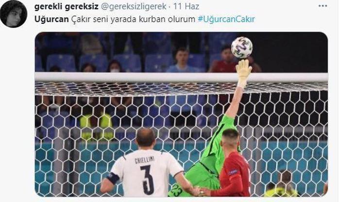 Giorgio Chiellini vurdu, Uğurcan Çakır çıkardı İtalya Türkiye maçında Uğurcan Çakır fırtınası