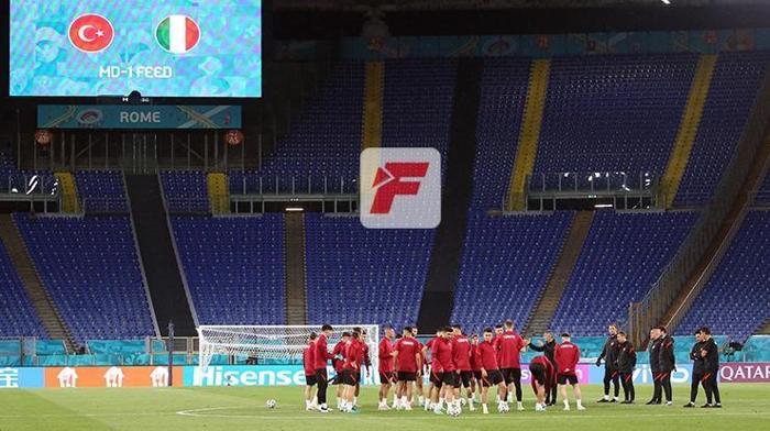 İtalya provası Roma Olimpiyat Stadında