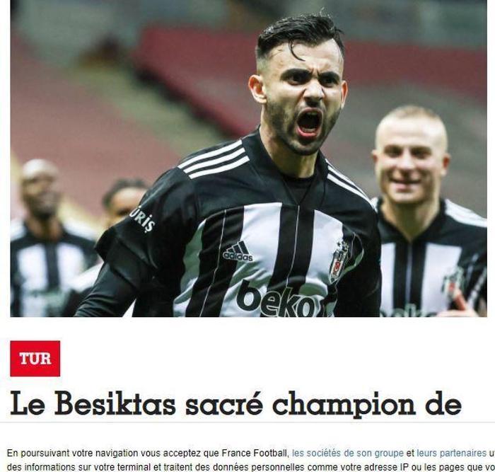 Beşiktaşın şampiyonluğu Avrupada manşetlerde