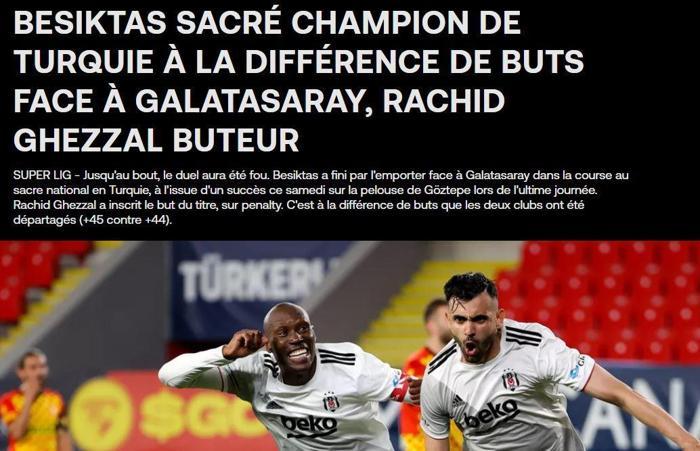 Beşiktaşın şampiyonluğu Avrupada manşetlerde