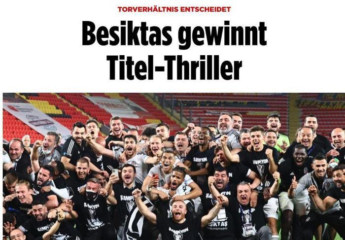 Beşiktaşın şampiyonluğu Avrupada manşetlerde