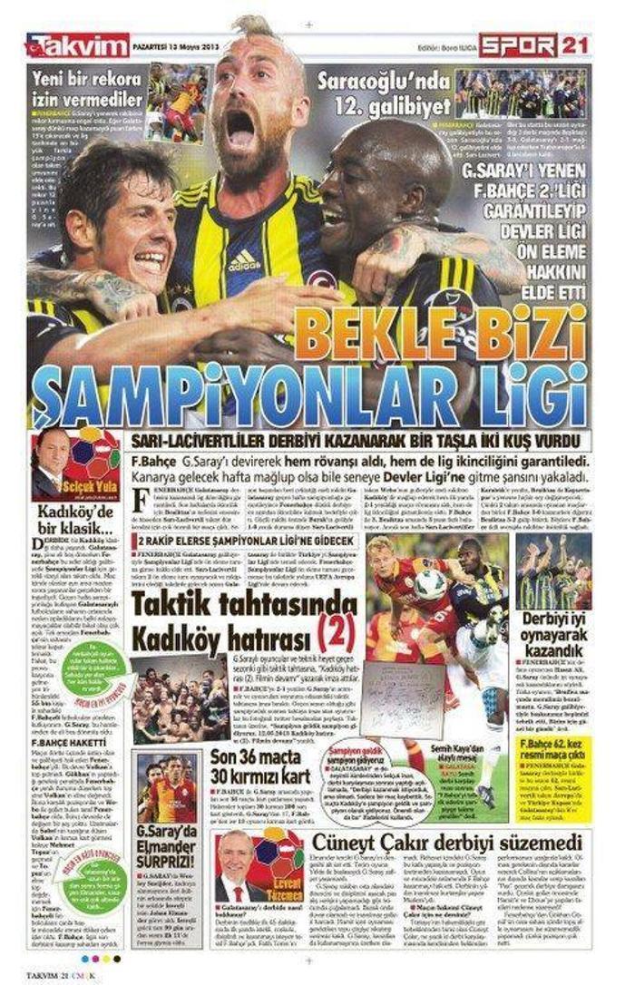 Derbi manşetleri
