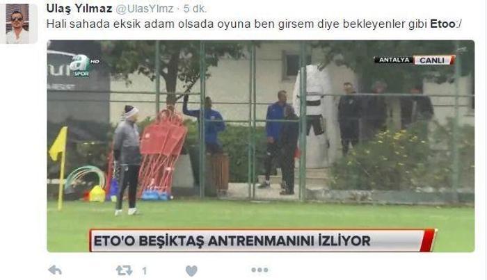 Etoo ziyareti sosyal medyayı salladı