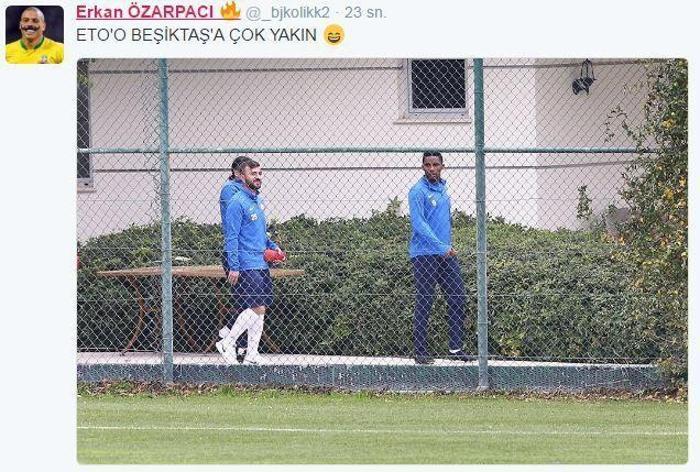 Etoo ziyareti sosyal medyayı salladı