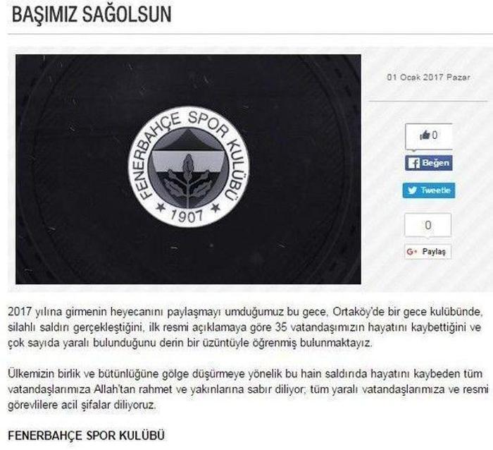 Spor dünyasından teröre tepki