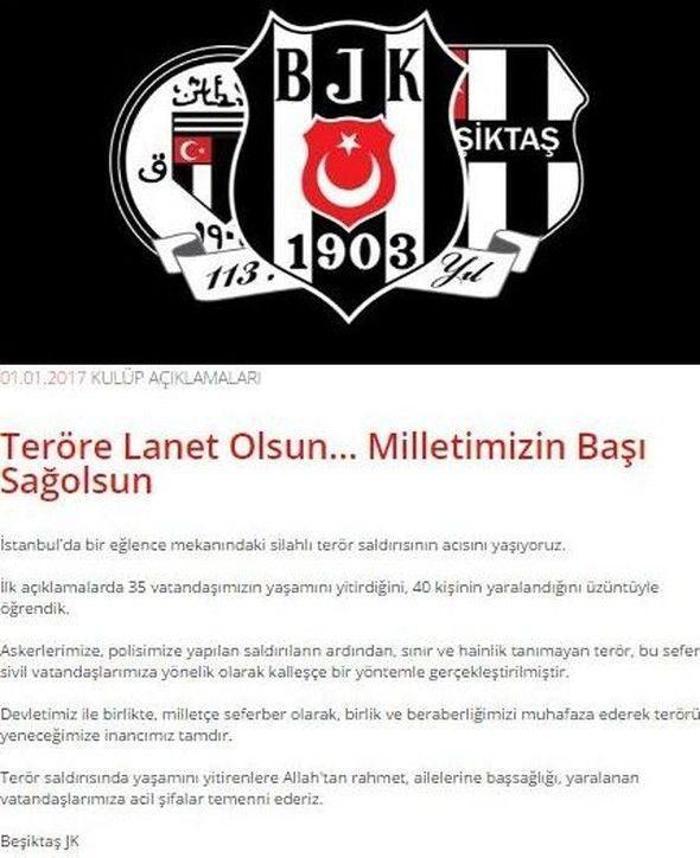 Spor dünyasından teröre tepki