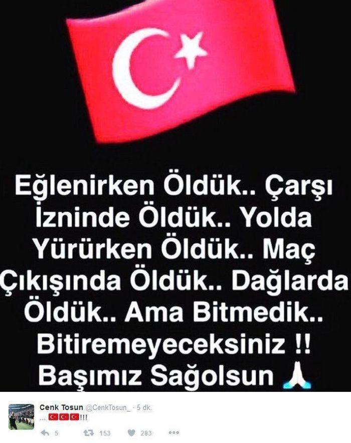 Spor dünyasından teröre tepki