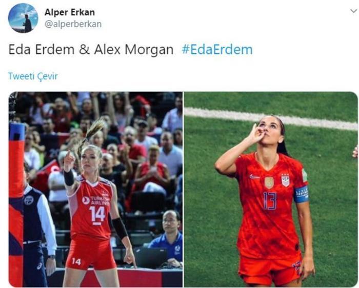 Sosyal medyaya Eda Erdem damgası
