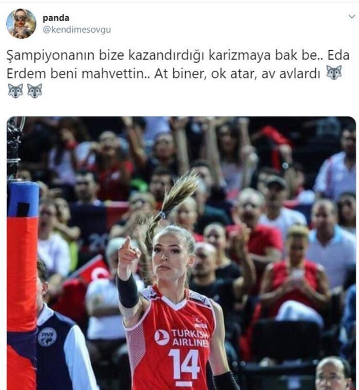 Sosyal medyaya Eda Erdem damgası