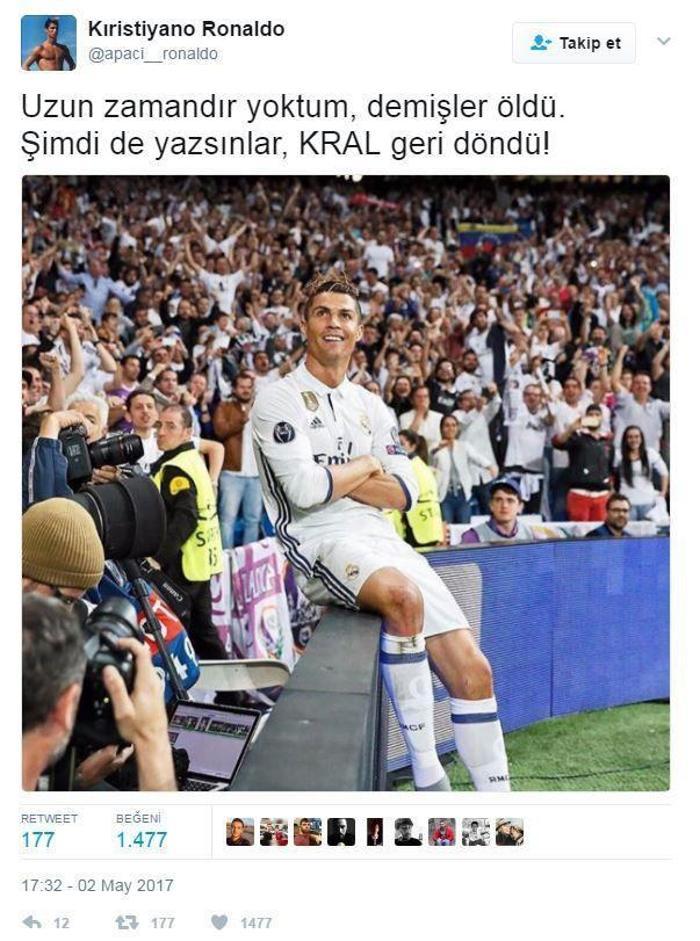 Twitterı sallayan Apachi-Ronaldonun rekor kıran paylaşımları...