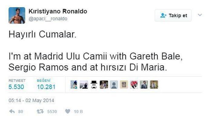 Twitterı sallayan Apachi-Ronaldonun rekor kıran paylaşımları...