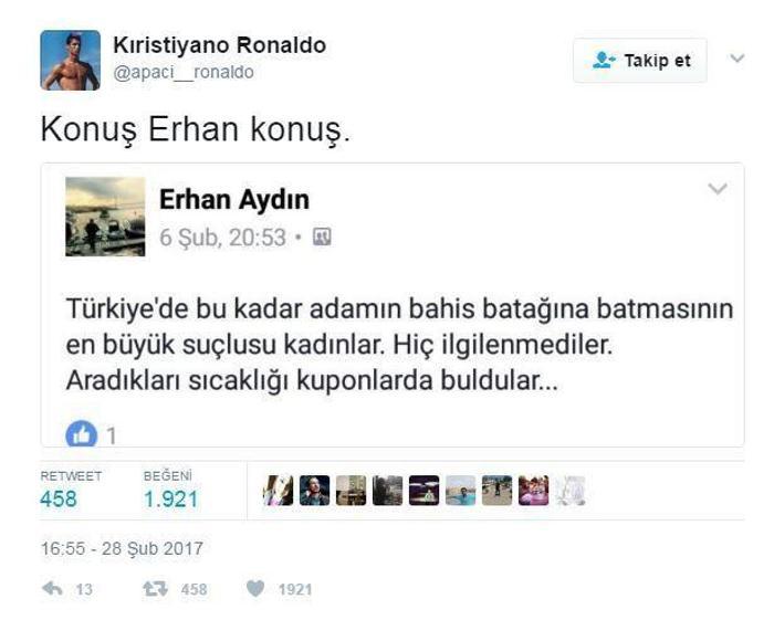 Twitterı sallayan Apachi-Ronaldonun rekor kıran paylaşımları...
