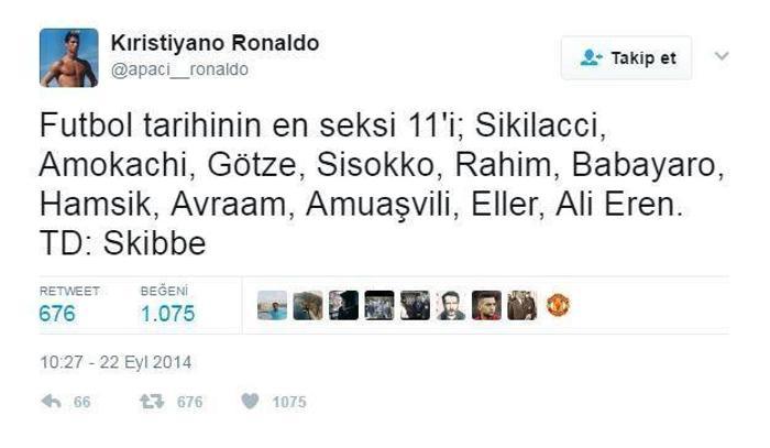 Twitterı sallayan Apachi-Ronaldonun rekor kıran paylaşımları...