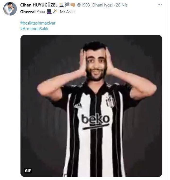 Rachid Ghezzalın asisti Beşiktaş taraftarını mest etti: Sihirbaz