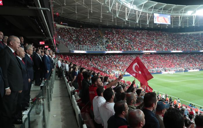 Türkiye-Andorra maçından kareler
