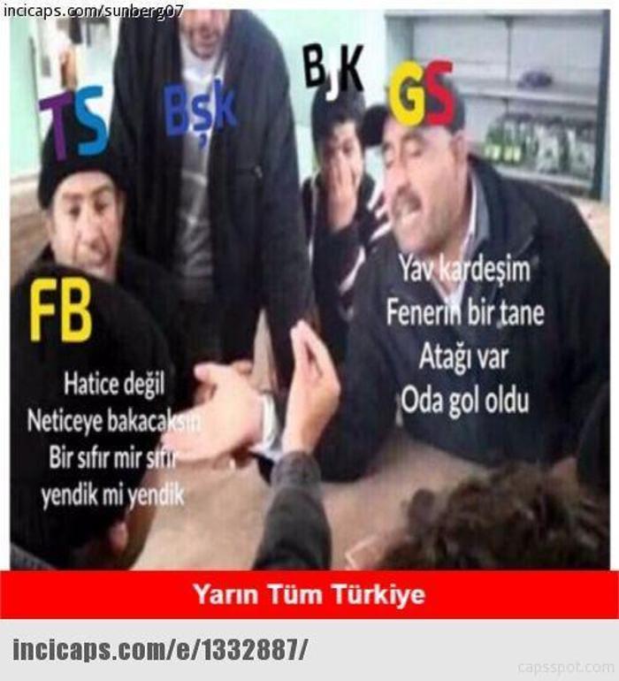 Galatasaray - Fenerbahçe maçı capsleri