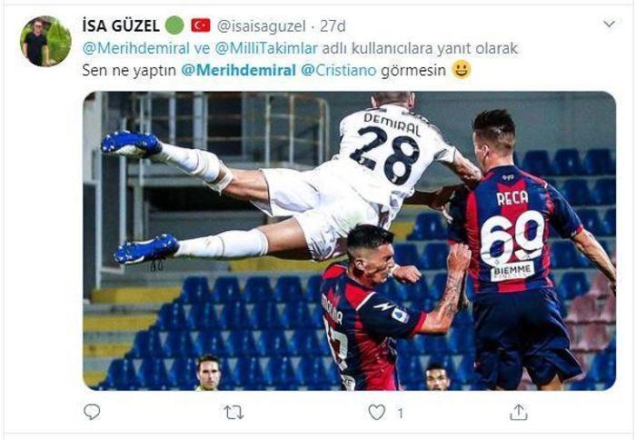 Merih Demiral uçtu Sosyal medya o fotoğrafı konuştu
