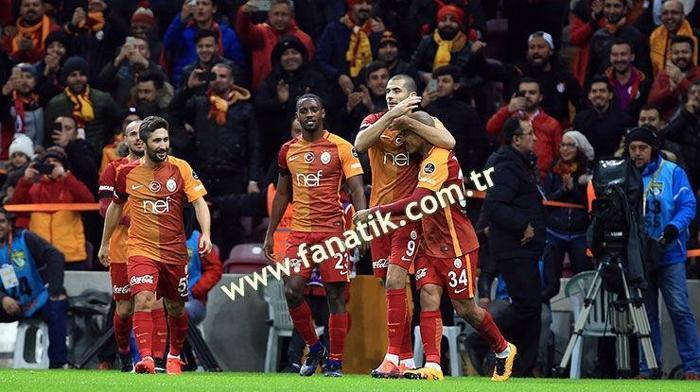 Galatasaray-Alanyaspor maçından kareler;