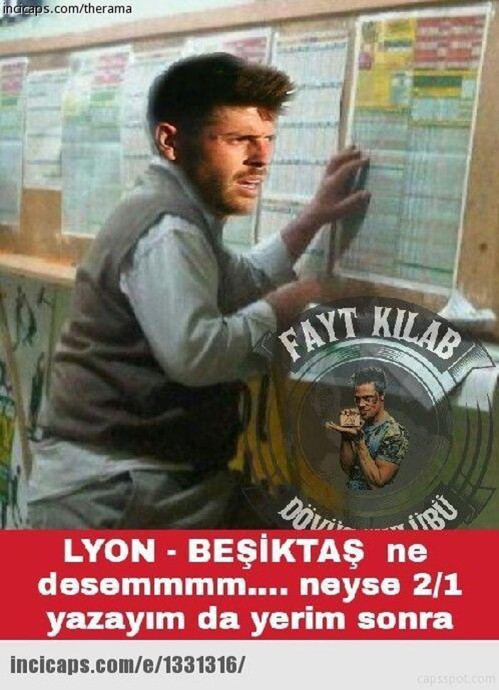 Lyon - Beşiktaş maçı capsleri