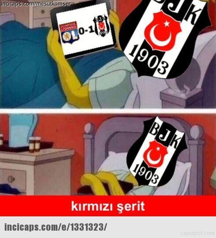 Lyon - Beşiktaş maçı capsleri