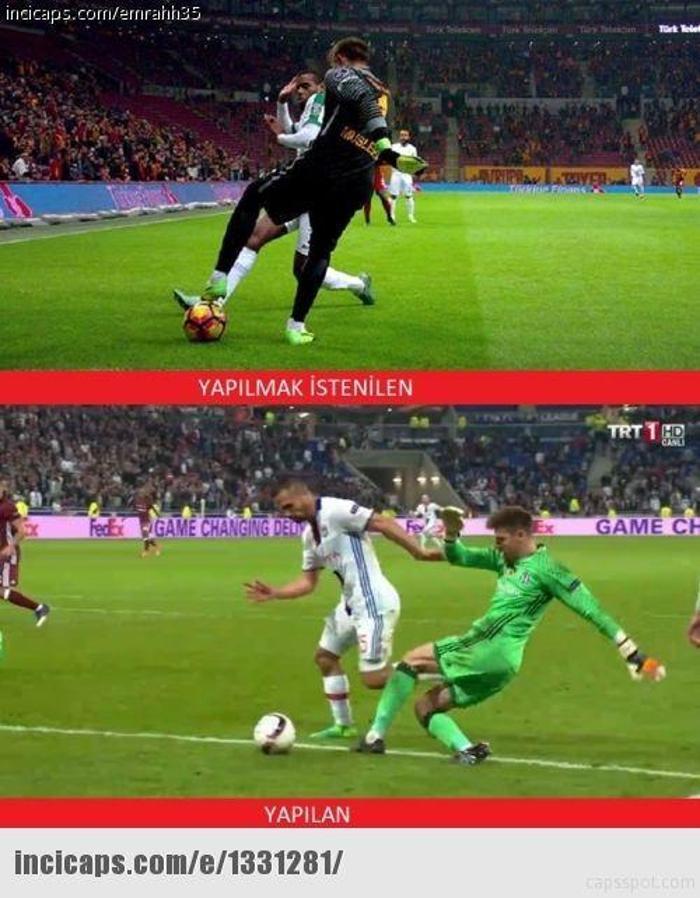 Lyon - Beşiktaş maçı capsleri