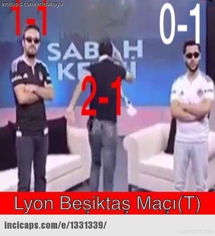 Lyon - Beşiktaş maçı capsleri