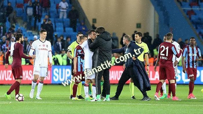 Trabzonspor-Beşiktaş maçından kareler