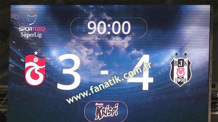 Trabzonspor-Beşiktaş maçından kareler