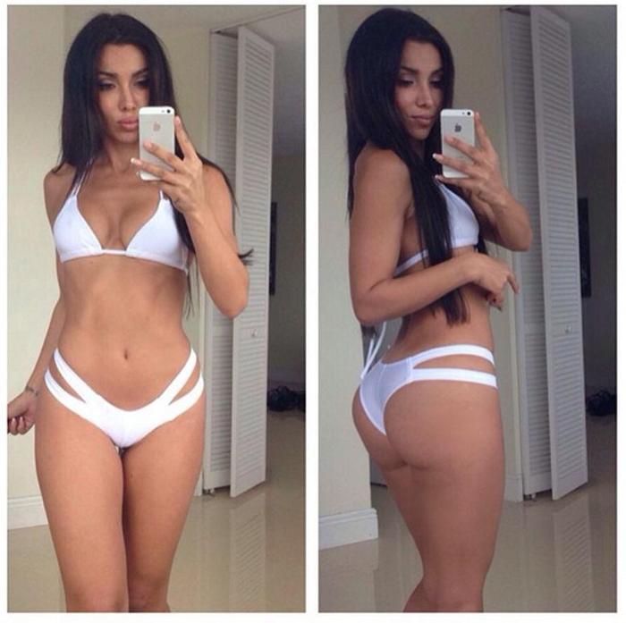 Almanyanın Kim Kardashianı Metisha Schaefer Miamide