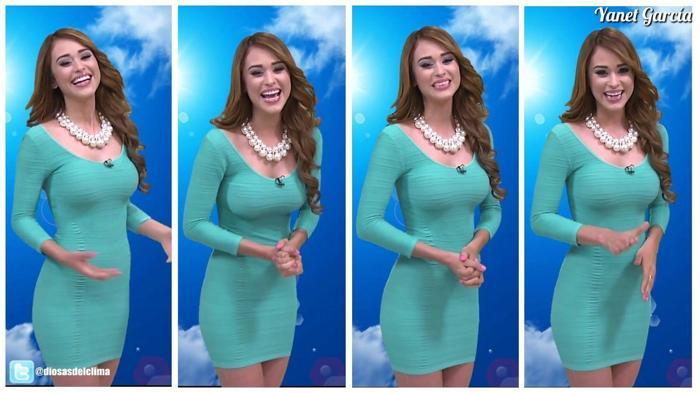 Tigres forması ile hava durumu sunan güzel: Yanet Garcia