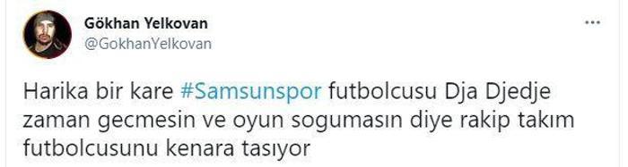 Brice Dja Djedje, Samsunspor taraftarının gönlünü fethetti