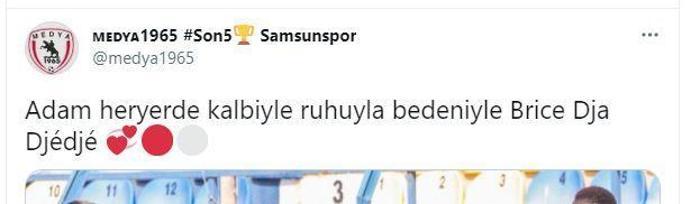 Brice Dja Djedje, Samsunspor taraftarının gönlünü fethetti