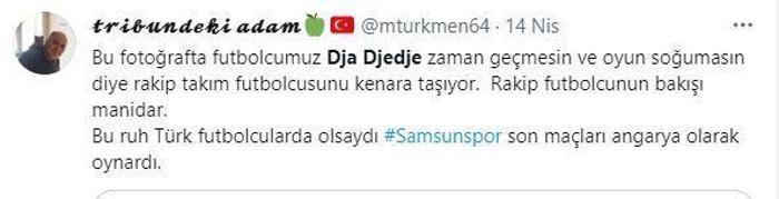 Brice Dja Djedje, Samsunspor taraftarının gönlünü fethetti