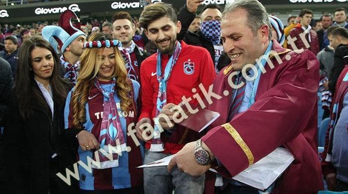 Trabzonspor-Galatasaray maçından kareler