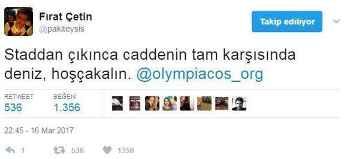 Beşiktaş - Olympiakos maçına Twitterdan tepkiler