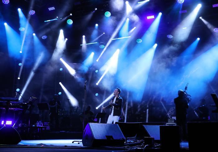 A Milli Takım, Oğuzhan Koçun konserini izledi
