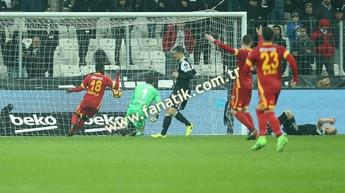 Beşiktaş-Kayserispor maçından kareler