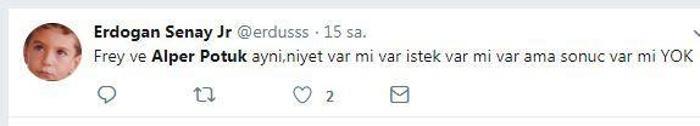 İşte Alper Potuka sosyal medyada gösterilen tepkilerden bazıları...