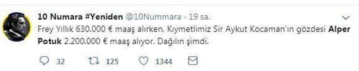 Fenerbahçe taraftarından Alper Potuka büyük tepki