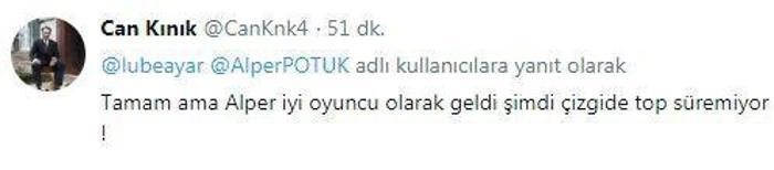 Fenerbahçe taraftarından Alper Potuka büyük tepki