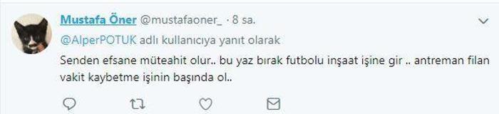 Fenerbahçe taraftarından Alper Potuka büyük tepki