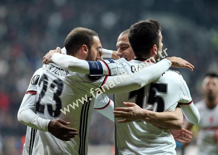 Beşiktaş - Hapoel Beer-Sheva maçından kareler
