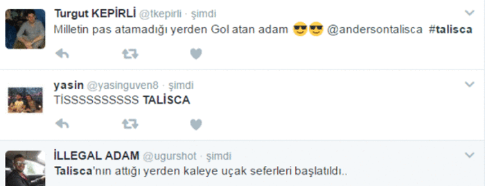 Talisca sosyal medyayı ayağa kaldırdı