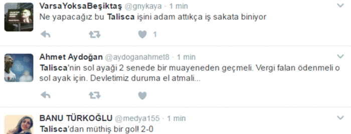Talisca sosyal medyayı ayağa kaldırdı