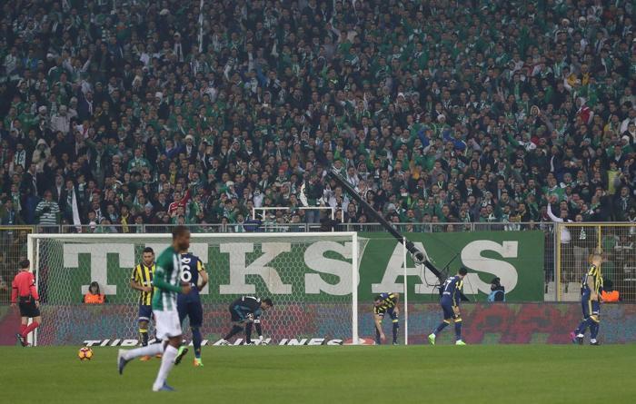 Bursaspor-Fenerbahçe maçından kareler