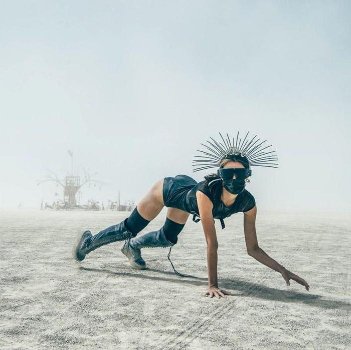 2019 Burning Manden renkli kareler