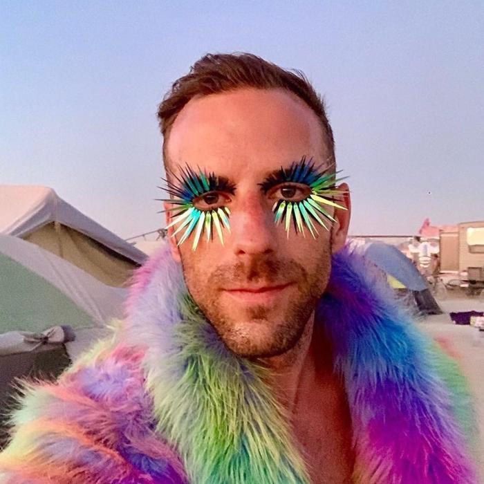 2019 Burning Manden renkli kareler