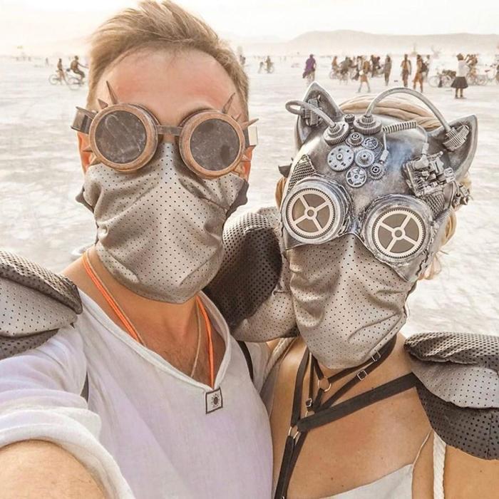 2019 Burning Manden renkli kareler