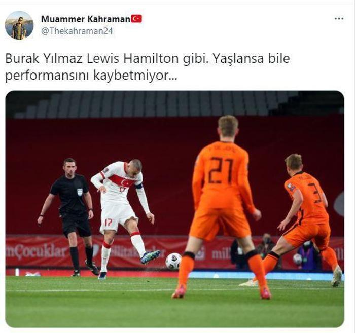 Türkiye-Hollanda maçına Burak Yılmaz damga vurdu